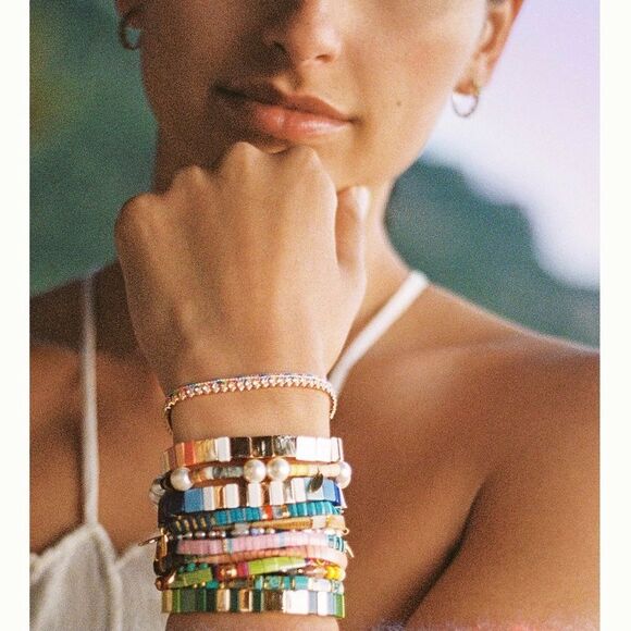 Chicklet Elastic Bracelet nib - Picture 3 of 11